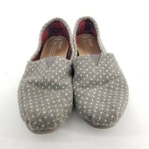 B30 TOMS Polka Dotted Round Toe Loafers Shoes 8.5